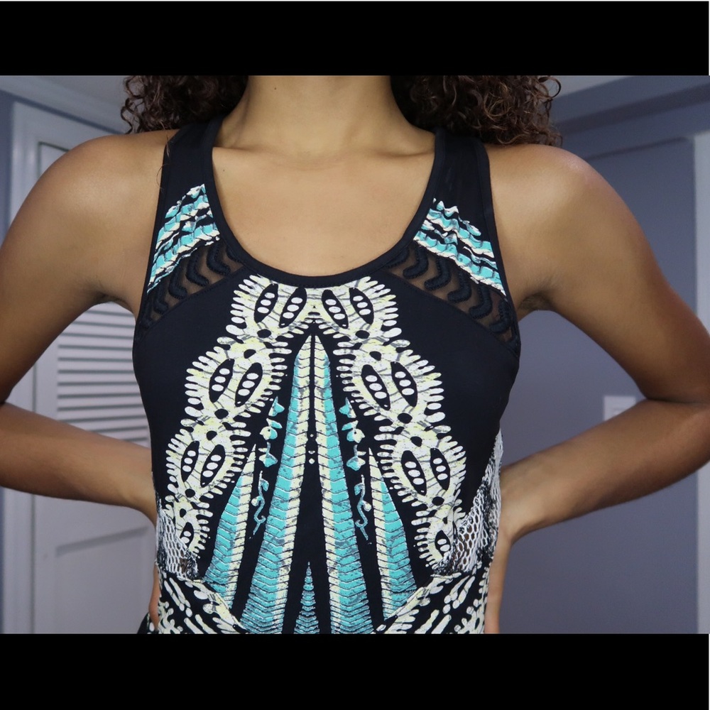 Free People Tribal Mini Bodycon Dress